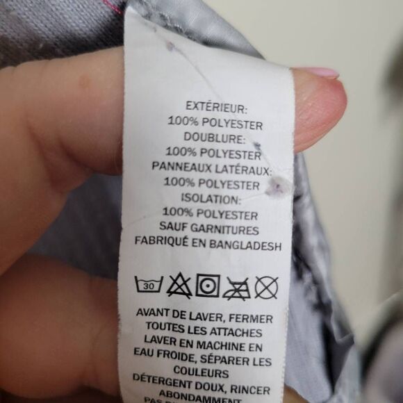 LL Bean Womens Grey Quilted Puffer Jacket Petite XS - Picture 5 of 6